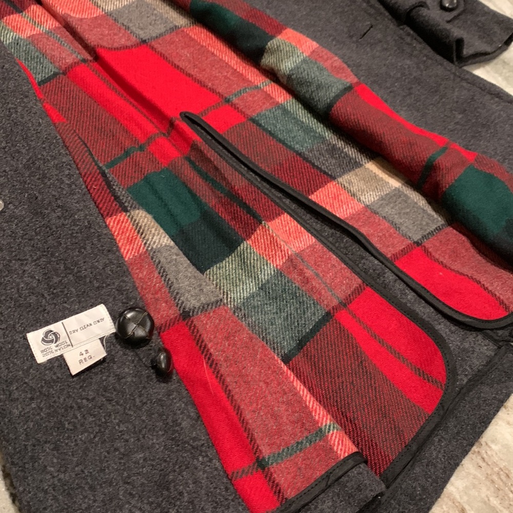 VINTAGE Adams Row Wool Coat - Picture 5 of 9
